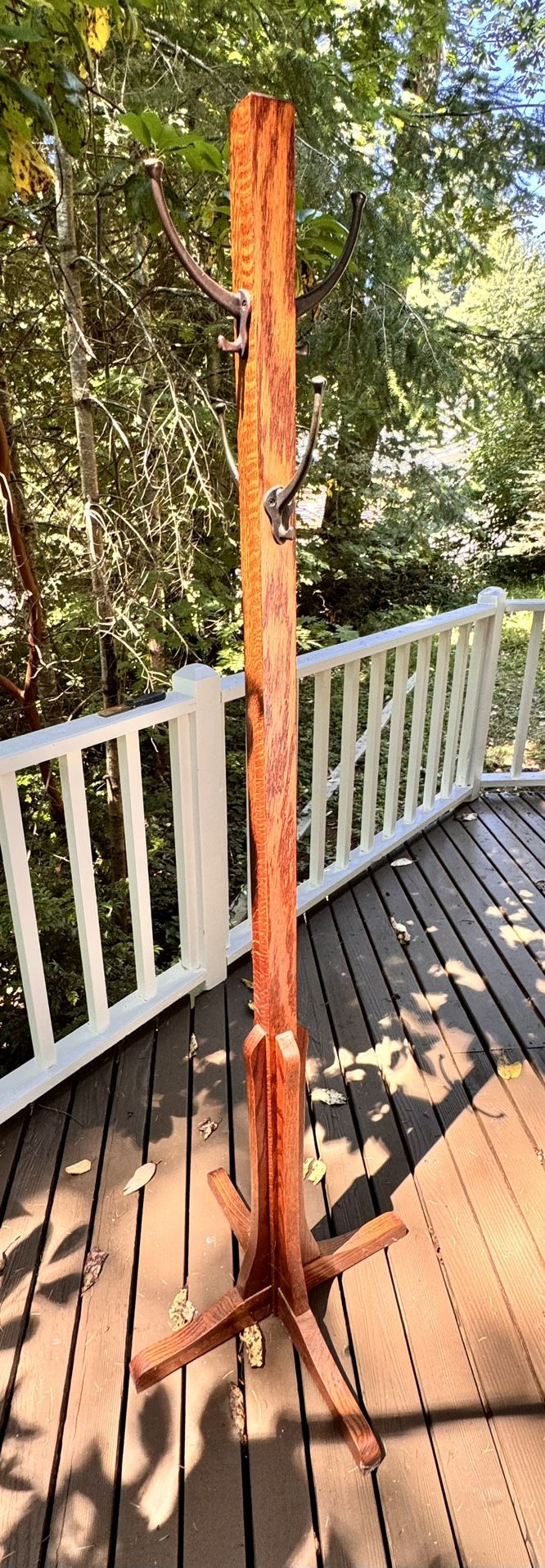 Oak Coat Rack