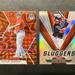 MLB Baseball Rafael Devers Prizm Refractor Lot x 2 RedSox