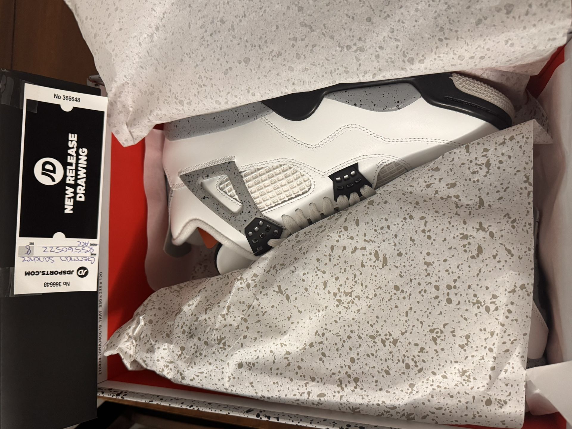 Air Jordan 4 White Cement