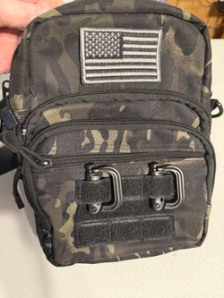 Black Camo 3L CCW Travel Tactical Bag-For Shoulder, Crossbody or Belt