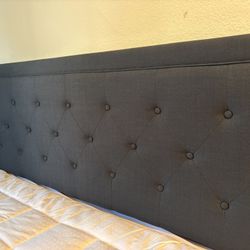 Brand New! Upholstered Platform Bed Frame/ Headboard