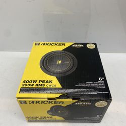 Kicker CWC8 COMPC 8" (20cm) 400 Watts Peak 4-Ohm Dual Voice Coil Subwoofer