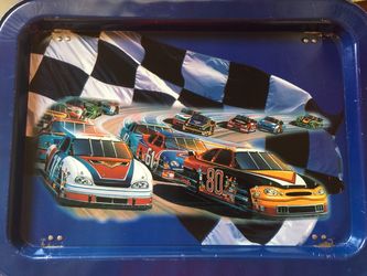 Vintage metal TV tray (1)