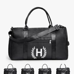 Gym Bag for Women & Men, Fitness Workout Sports Travel Duffle Bag with Wet Pocket & Shoes Compartment, Great Present for Gym Lovers