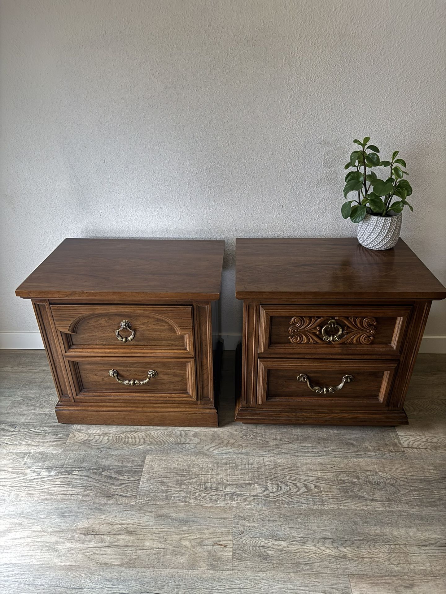 DASHING nightstands - sold as a pair - Dixie - two drawers - end tables - delivery available 