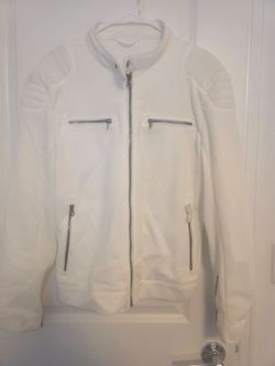 Men  S White Zara Jacket