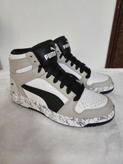 Puma Boys Size 4C Rebound Layup High Top Sneakers Nice