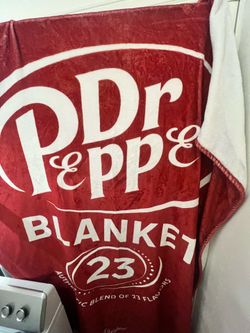 Dr Pepper blanket