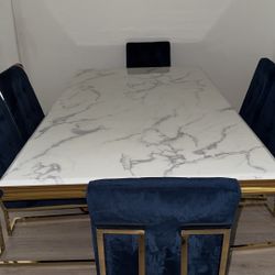 Marble Dining Table And Chairs