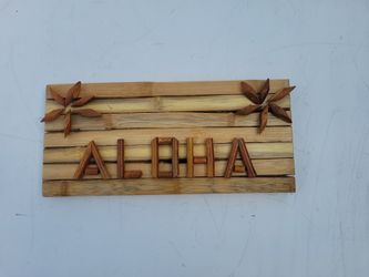 Bamboo Aloha. Sign