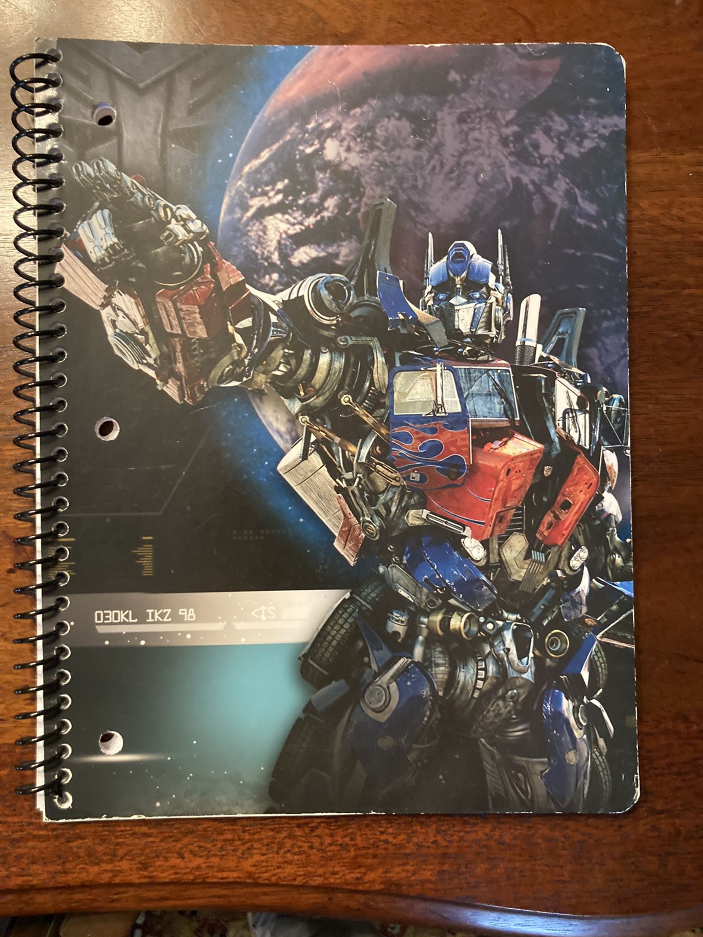 Transformers Spiral Notebook (Collector’s Item)
