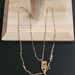 14k Gold Necklace 18 Inch
