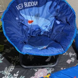 Blue Kid Shark Chair 