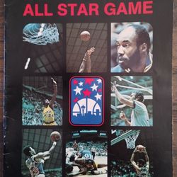 Vintage 1974 NBA All Star Game program/brochure, Seattle Center Coliseum, Sonics
