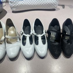 3 Pairs of Women’s Heeled Dance Shoes