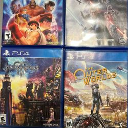 PS4 Games Bundle – Jedi Fallen Order, Kingdom Hearts 3, Outer Worlds, Street Fighter