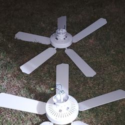 Two Indoor/outdoor Ceiling Fans 