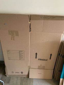 One dish pack six large six medium six small moving boxes