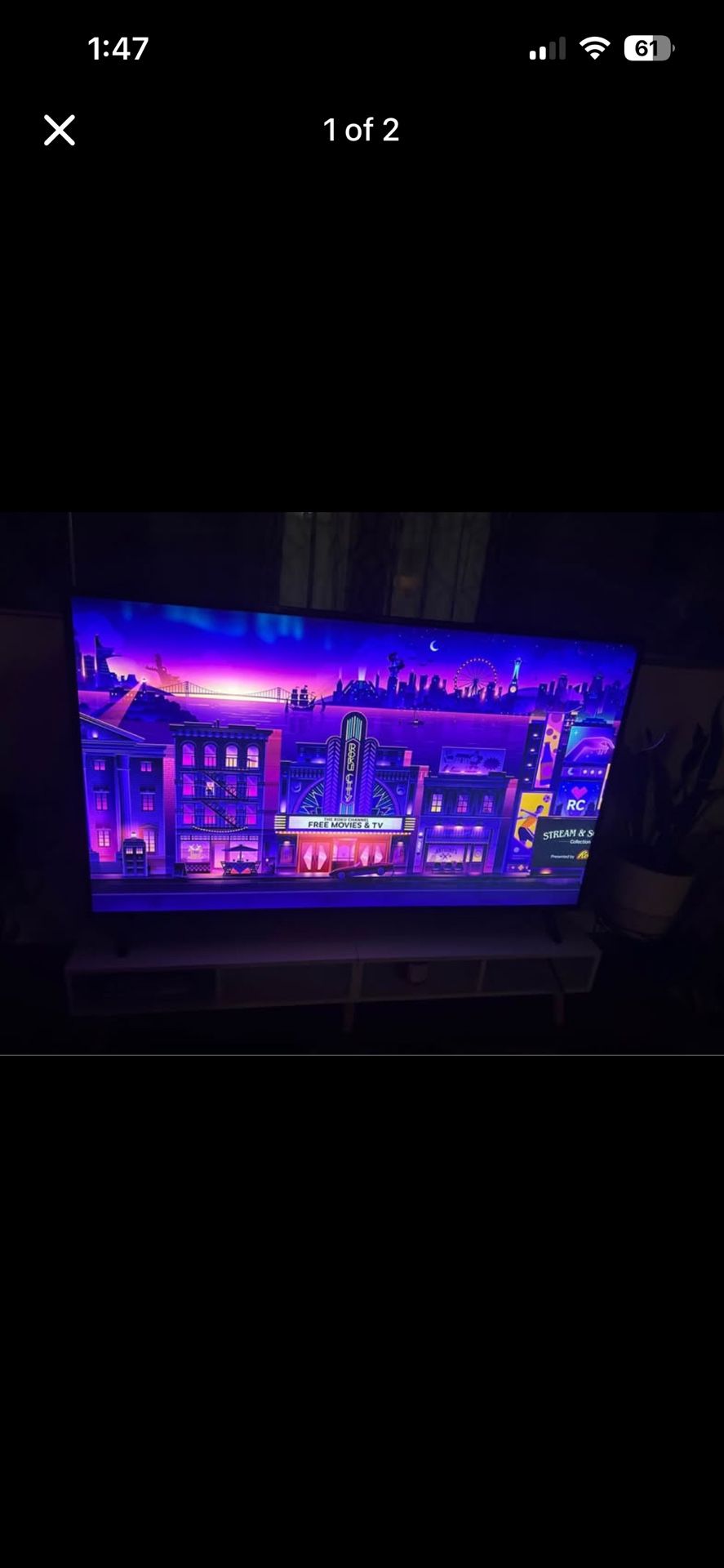 65” Philips Roku Flatscreen