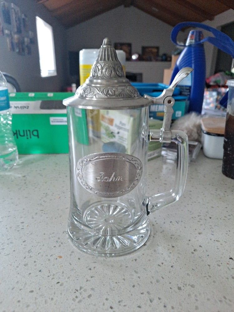 Custom Glass Beer Stien  Forsale