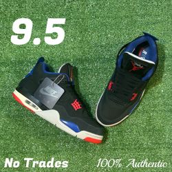 Size 9.5 Air Jordan 4 Retro “Rare Air (White Lettering)” 🔵