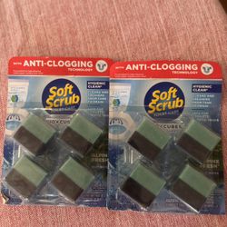 Soft Scrub Anti-Clogging Toilet Care Cubes Alpine Fresh 2 Packs (6$$