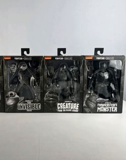 TMNT x Monsters set of 3 NECA 7" figures, NEW!