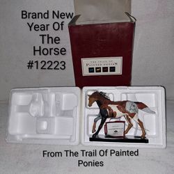 Brand New Year Of The Horse #12223 Collectable Resin Figurine From The Trail Of Painted Ponies