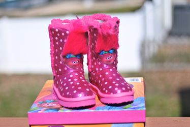Trolls Poppy Toddlers Plush Boots