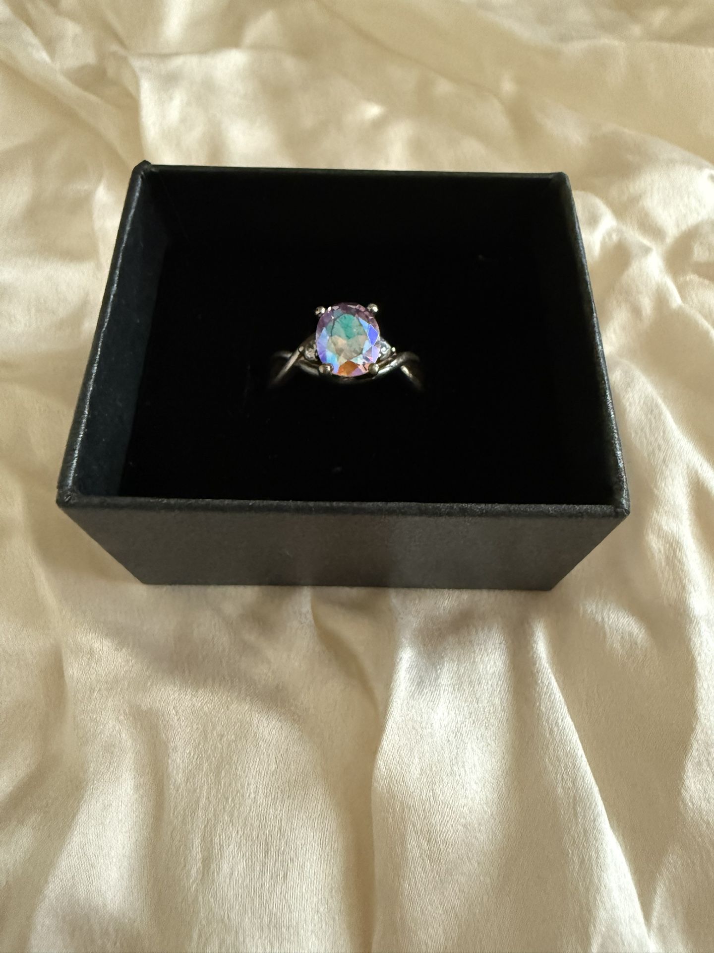 Crystal Silver Ring