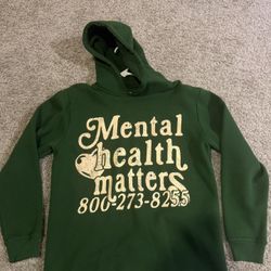 Green Mental Health Matters Hoodie – L (Euphoric777)