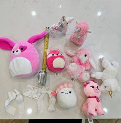 Stuffies, Mini Pinata, Squishmallows, White Hairbow - Priced Each below