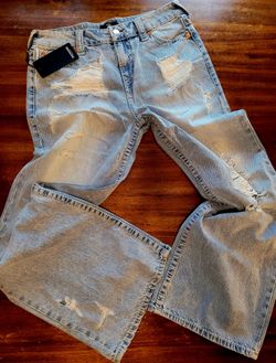 Women's Distressed "Bobbi" Baggy Big T Jeans