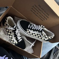 Black and White Checkered Vans