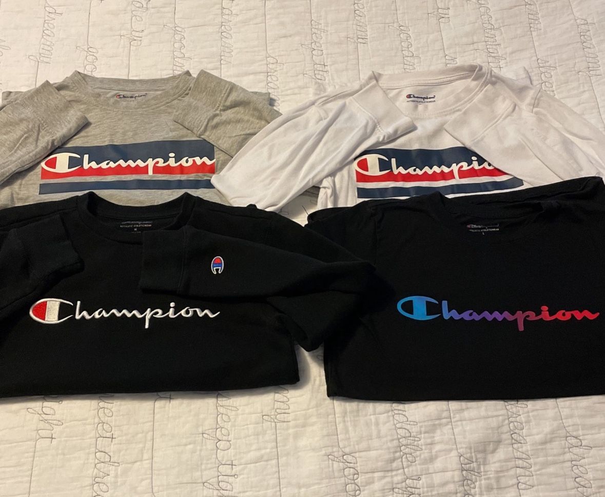 Boys Champion Sweatshirt And T-shirts