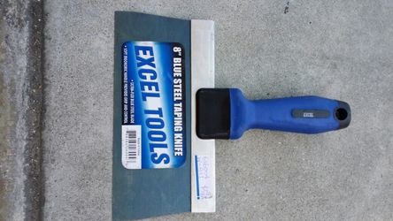 8" blue steel taping knife
