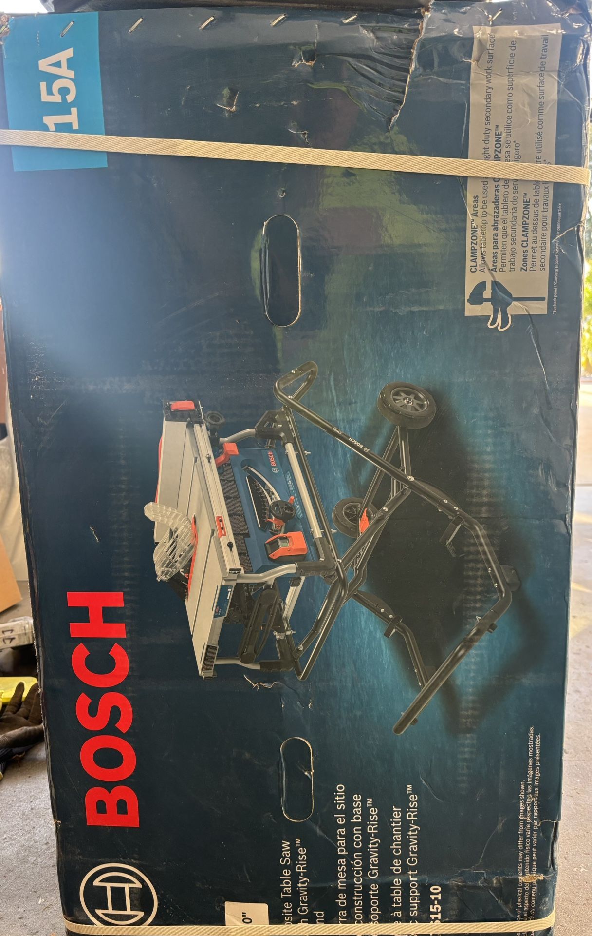 Table Saw, Bosch, Bosch Table Saw, 15amp, Job Site, Portable