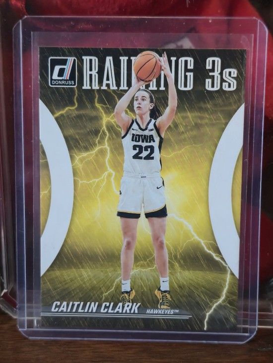 2024 Caitlin Clark Wnba Donruss Panini Caitlin Clark Collection Metalized Raining 3s Caitlin Clark No. R1
