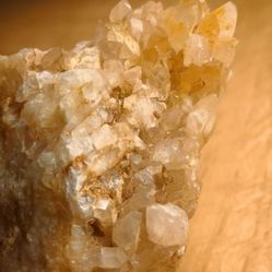 Natural Quart Crystal Cluster With Iron