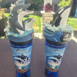 2 SeaWorld Souvenir Cups