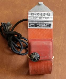 Drum Heater Electro-Flex Heat DH-55-115-TS 55 Gals. 1,000 Watts 115 Volts. Wraps around and attaches to a 55 gal drum