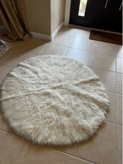 White rug