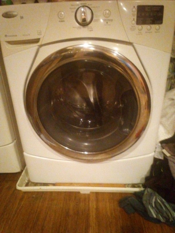 White Whirlpool Washer