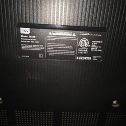 TCL 55inc TV  Model 55s452