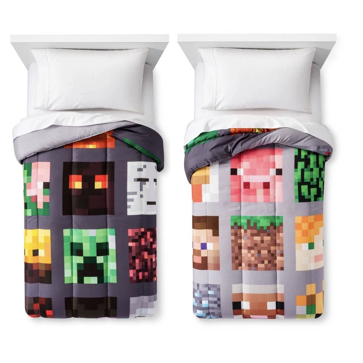 Minecraft Full Good vs Evil Reversible Kids Comforter