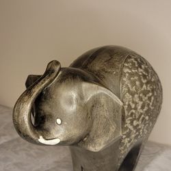 Vintage Freeman McFarlin Pottery Elephant Mid Century Modern Figurine USA 194 Art Sculpture Statue