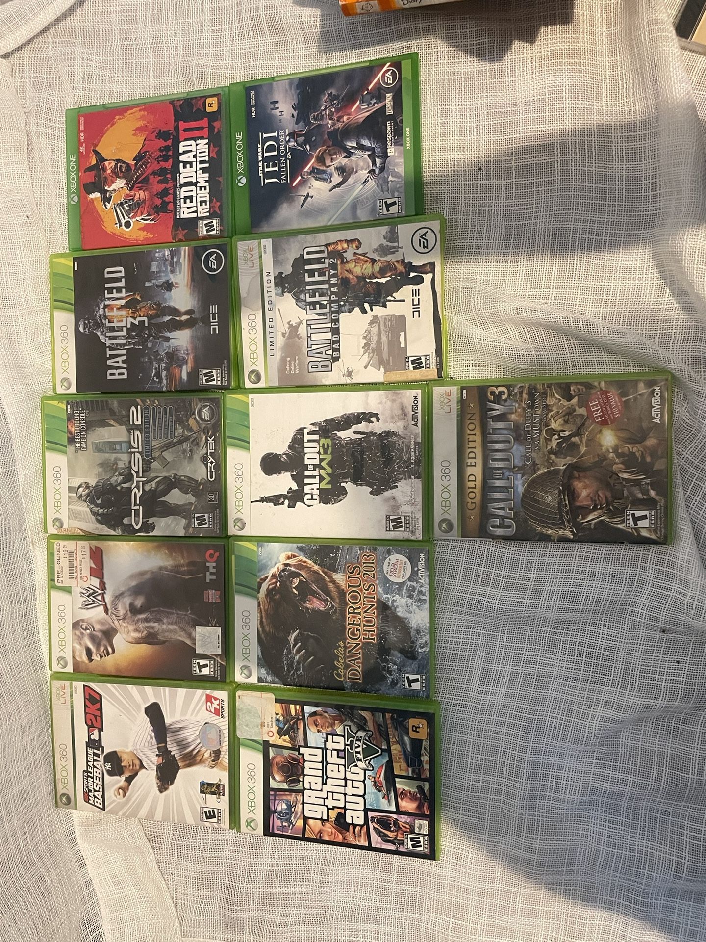 Xbox 1 And 360 Games 