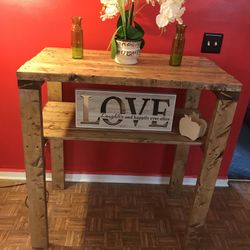 Special Walnut Stain Console 