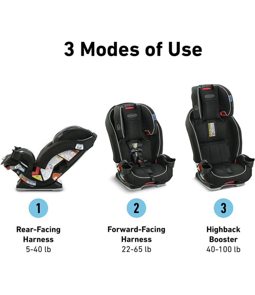 3-in-1 Harness Booster Seat