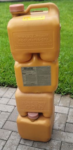2.5-gallon chlorine containers